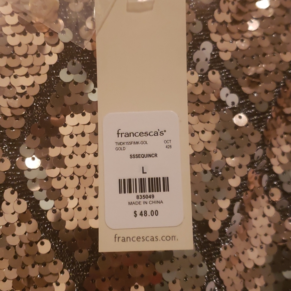 Sequins semi crop top - Picture 4 of 4